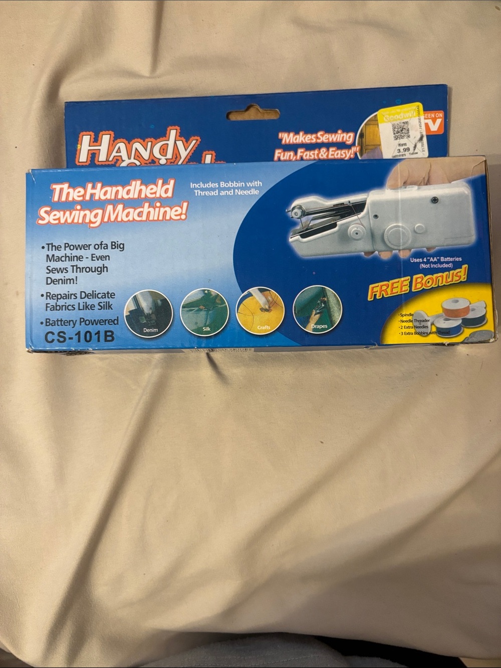 The Handheld Sewing Machine CS-101B - Blue